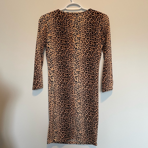 Cheetah Print Mini Dress - Picture 3 of 7